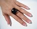 Eco Friendly Fashionable Ivory Palm Tagua Nut High Gloss Ring , 9, Solid Black