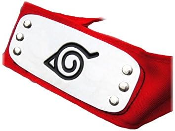 Huhuniu Naruto Headband for Konoha Village (Konoha Village-red)