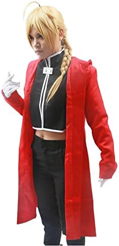 Edward Elric Costume Fullmetal Cosplay Alchemist Halloween Outfit L
