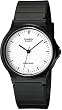 Casio Men's Classic Analog MQ24-7E Black Resin Quartz Watch with White Dial