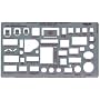 Template FURNITURE INDICATOR - 1/4" Scale