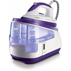 Philips GC8340/02 Dampfb�gelstation mit SteamGlide, violett / wei�