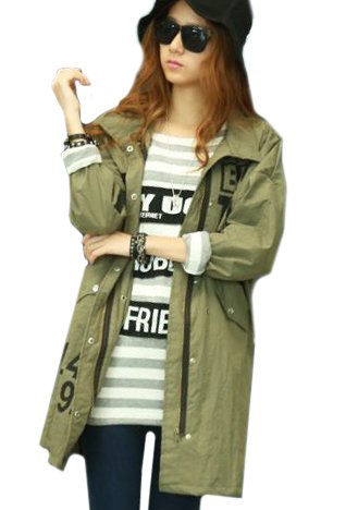 (Clack) レディース 大きいサイズ コート フロックコート ジャケット ロック ミリタリー テイスト 薄手