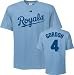 Alex Gordon Majestic Name and Number Blue Kansas City Royals T-Shirt