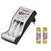 Hama Steckerladeger�t Wave inkl. 2x NiMH Akku AA Mignon 2500 mAh