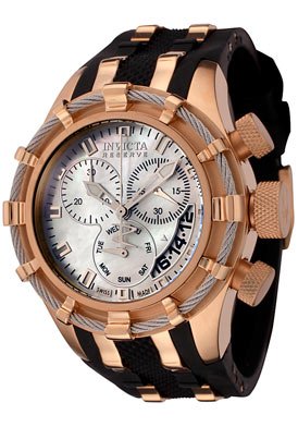Invicta Women's 6950 Reserve Collection Bolt Chronograph Black Polyurethane Watch
