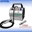 Master Airbrush Model TC-60, Super Quiet High Performance Airbrush Compressor with a 6 Inch Braided Hose with Mini-Inline Moisture Filter and a Free Quick Disconnect