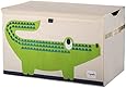 3 Sprouts Toy Chest, Crocodile, Green