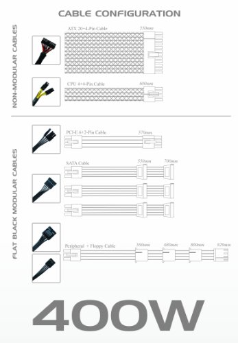 Corsair Power Supply PC Power and Cooling PPCMK3S400 3