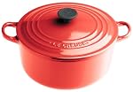 Le Creuset Enameled Cast-Iron 3-1/2-Quart Round French Oven, Red