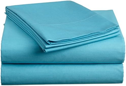 DAWN BEDDING 400-TC 4-Piece 100%Egyptian Cotton Fits 22" Extra Large Deep Pocket Sheet Set Size : California King ( Pattern : Solid Color: Turquoise Blue ) By Dawn Bedding