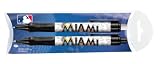 National Design Miami Marlins Grip Pen and Pencil Set in Pillow Pack (11014-MTU)