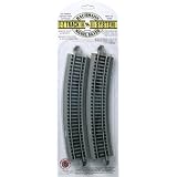 Bachmann Trains Snap-Fit E-Z Track 22� Radius Curved Track (4 card) by Bachmann