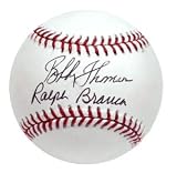 Ralph Branca and Bobby Thomson Dual Signed Baseball