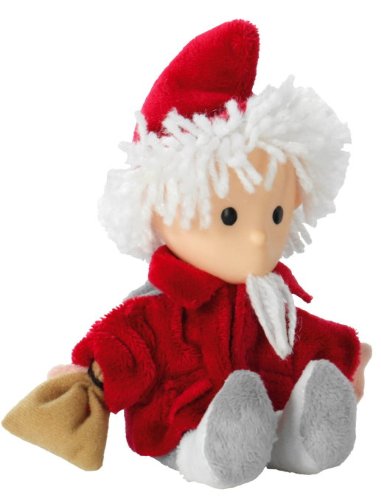 Heunec 649361 - Kleine Sandmann Puppe, rot, 15 cm