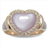 Size 6 18K pink gold Damita Mother of Pearl Ring