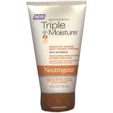 Neutrogena Triple Moisture Smooth Shine Anti-Frizz Cream, 4-Ounce Tubes (Pack of 3)