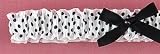 Hortense B. Hewitt Wedding Accessories Polka Dot Ribbon and Lace Garter, Black