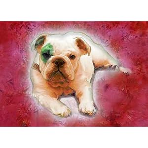 Bulldog Art Print on Canvas
