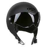 41JNCe3ct2L. SL160  AGV DRAGON MOTORCYCLE HELMET   HELICOPTER PILOT STYLE   COLOR MATTE BLACK   SIZE MEDIUM   NEW