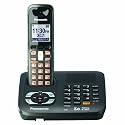 Panasonic Dect 6.0 Titanium Black Cordless Phone with Answering Machine (KX-TG6441T)