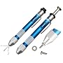 Commando Pocket Pick-Up Tool with Blue Anodized Body and Four Prongs to Pick Up Small Items in Hard to Reach Places