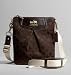 Coach Madison Op Art Signature Crossbody Messenger Bag Swing Pack 43430 Brown