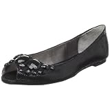 Calvin Klein Women's Rya Peep-Toe Flat