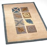 Leaf Blocks Wool Rug - 30x50