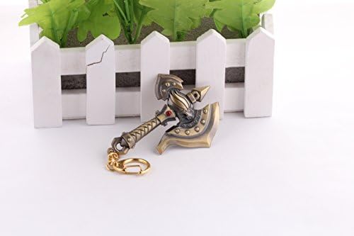 LOL League of Legends the Berserker Olaf Weapon Models Key Chain Pendant