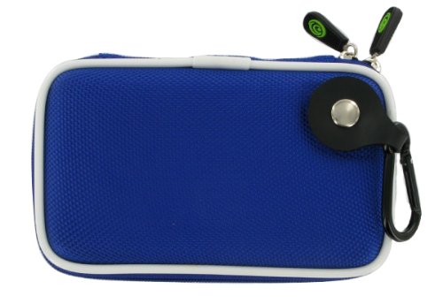 Slim Nylon Hard Shell Case (Dark Blue) for Western Digital My Passport for Mac 320 GB USB 2.0 Portable External Hard Drive WDBAAB3200ACH-NESN