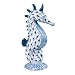 Nautical Ocean Beach Blue Net Seahorse Figurine