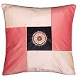 Decorative Handmade Silky Pink Cushion Cover / Pillow Sham - Golden Sunflower Design