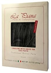 La Piana Pasta Di Campofilone Squid Ink Linguine, 8.8-Ounce Box (Pack of 2)