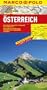 Autriche - Carte routi�re et touristique - Avec plans des centres-villes de Graz, Innsbruck, Salzburg, Wien (Vienne) - Echelle : 1/300 000
