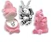 ELEPHANT Crystal Necklace in Pink Elephant Gift Box