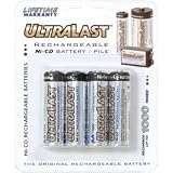 Ultralast AA Rechargeable NiCd Battery Retail Pack - 4 Pack