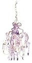 Tadpoles Three Bulb Chandelier in Lavender Topaz
