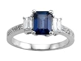 1.79 cts Genuine Sapphire Engagement Ring - 14kt White or Yellow Gold FREE GIFT BAG!