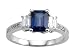 1.79 cts Genuine Sapphire Engagement Ring - 14kt White or Yellow Gold