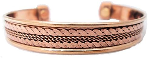 Men Women Ladies Pure Magnetic Copper Bracelet Healing Cuff Golf Bangle Mcb5