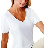 Cuddl Duds Short Sleeve Lace Thermal Top (U15080)