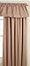 Lorraine Home Fashions Facets Room Darkening Blackout Tailored Valance, 57 by 12-Inch, Taupe