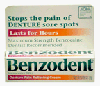 Benzodent Ointment ----1/4 Oz