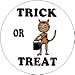 TRICK OR TREAT ~ CANDY Halloween Pumpkin Holiday Seasonal 1.25