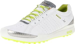 ECCO Women's Biom Hybrid Sport Golf Shoe,White/Lime Punch,36 EU/5-5.5 M US