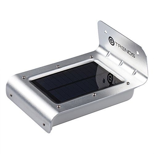 Solar LED Light[2nd Generation], E-Trends(TM) 16 Bright LED Wireless Solar Powered Motion Sensor Light (Weatherproof, no batteries required), Off/Dim/Bright. (1 pack)