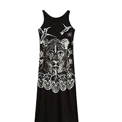 Spring Summer Tank Cotton/Polyester  Dress