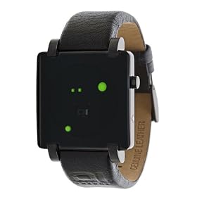 The One - GRQ213G1 - Gamma Ray - Montre Homme - Quartz Led - Cadran Noir - Bracelet Cuir Noir