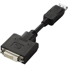 ELECOM �f�B�X�v���C�|�[�g-DVI�ϊ��A�_�v�^/�u���b�N AD-DPDBK